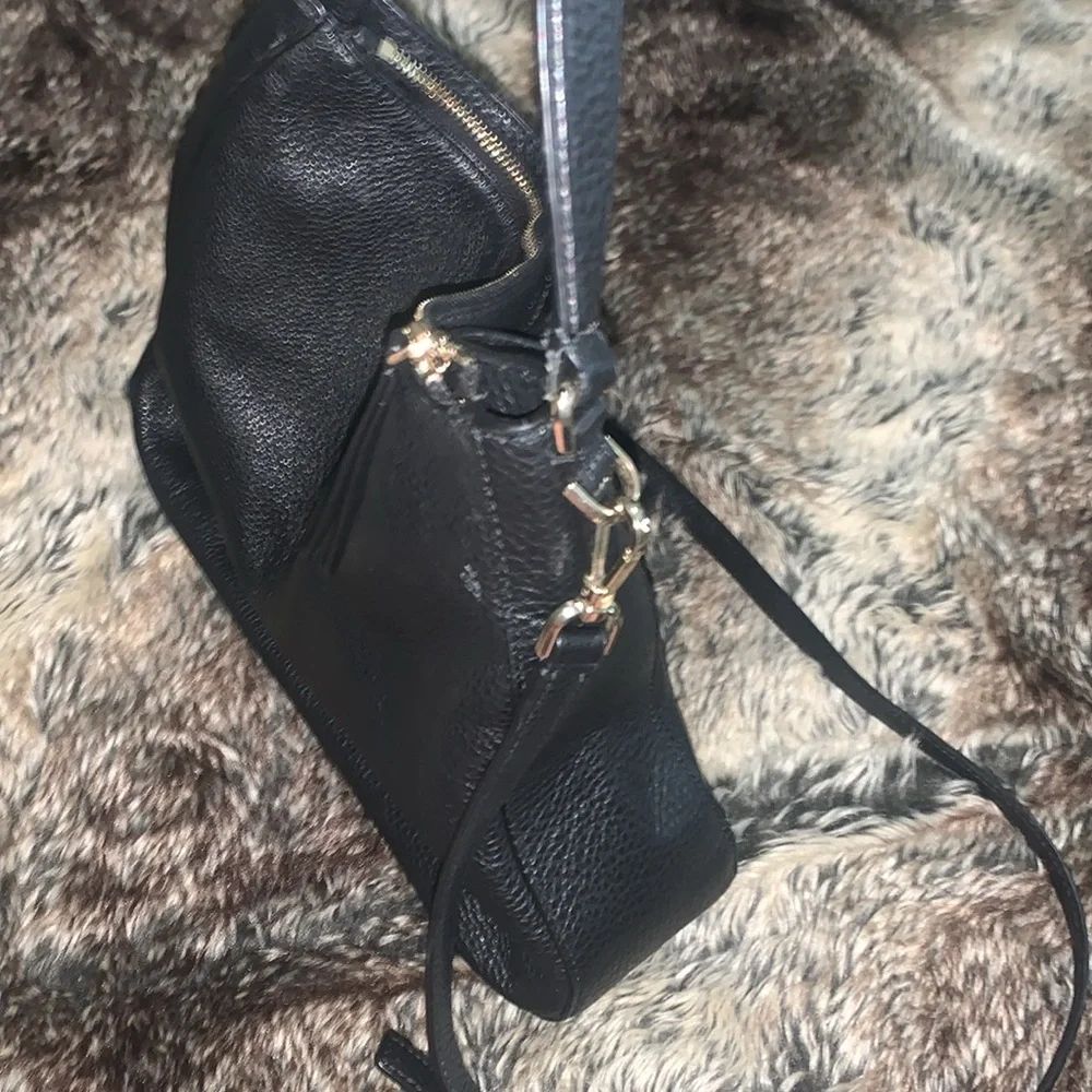 Kate Spade Black Pebbled Leather Shoulder/Crossbody Bag - Picture 4 of 15